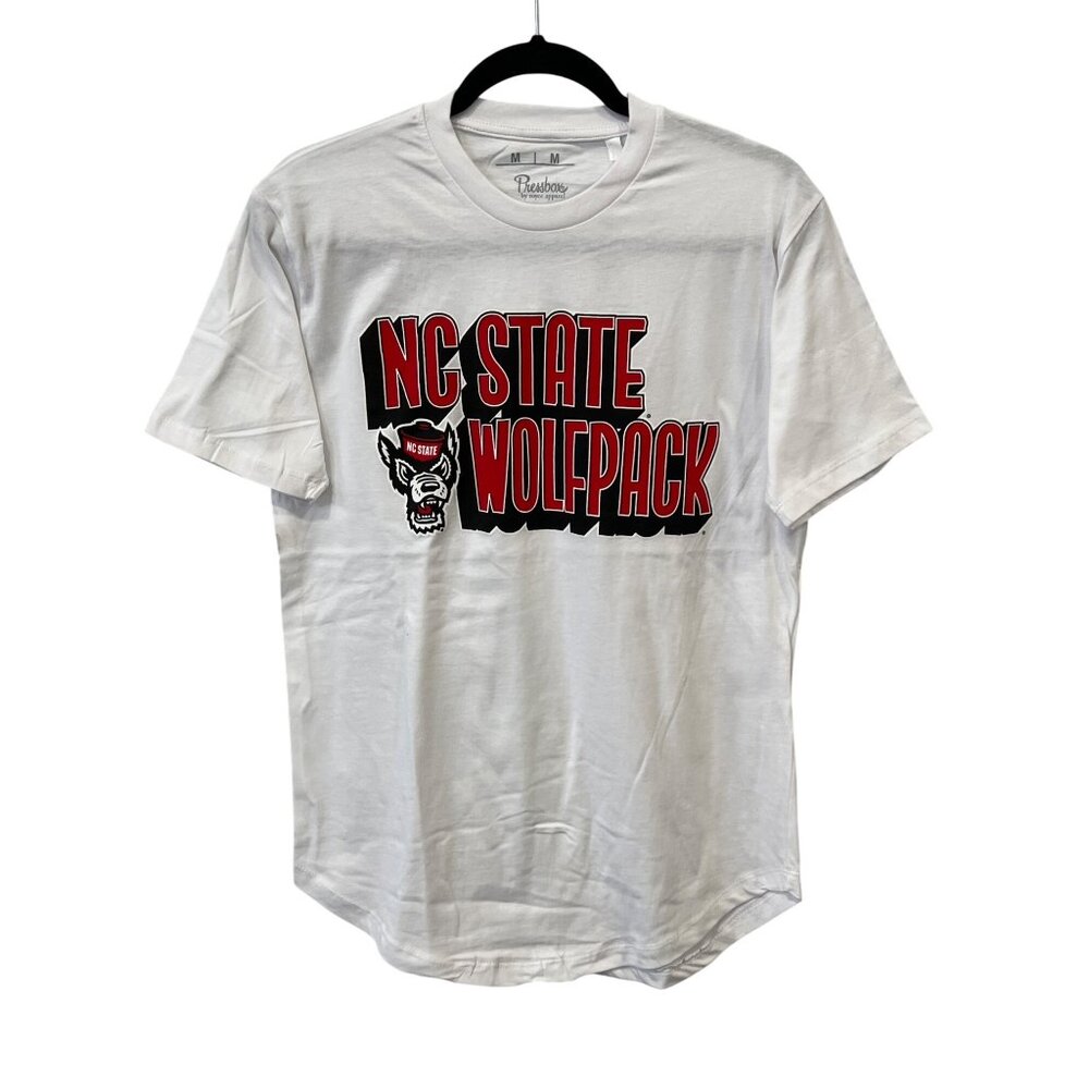 Pressbox NC State Wolfpack Graphic T Shirt Women M Crewneck White University NEW